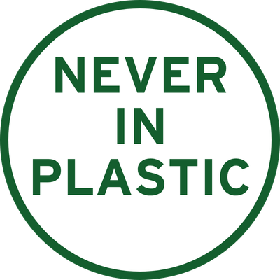 Never in Plastic